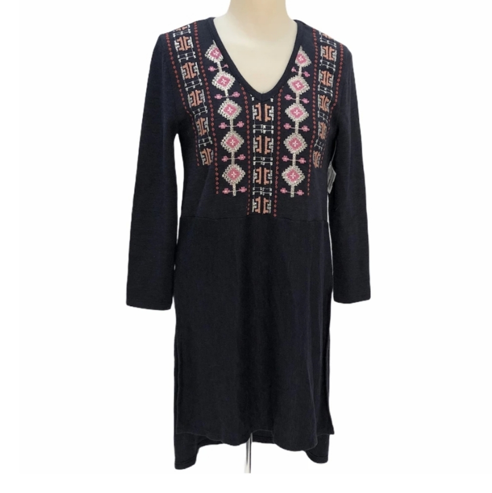 ANTHROPOLOGIE Akemi + Kin Savin Embroidered Tunic Dress EUC sz S - Picture 2 of 11